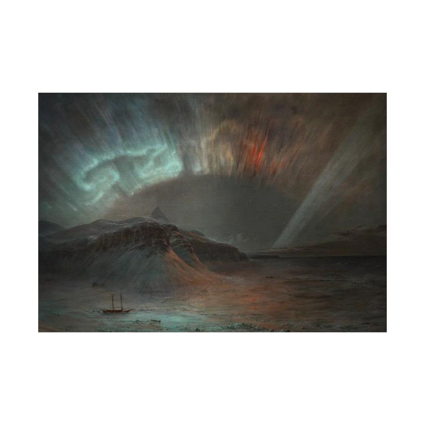 Frederic Edwin Church's Aurora Borealis Print - Arctic Expedition Artwork - Historical Nature Poster