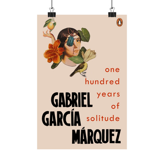 One Hundred Years of Solitude Book Cover Poster, Literary Wall Art for Gabriel Garcia Marquez Fans, Gift for Book Lovers