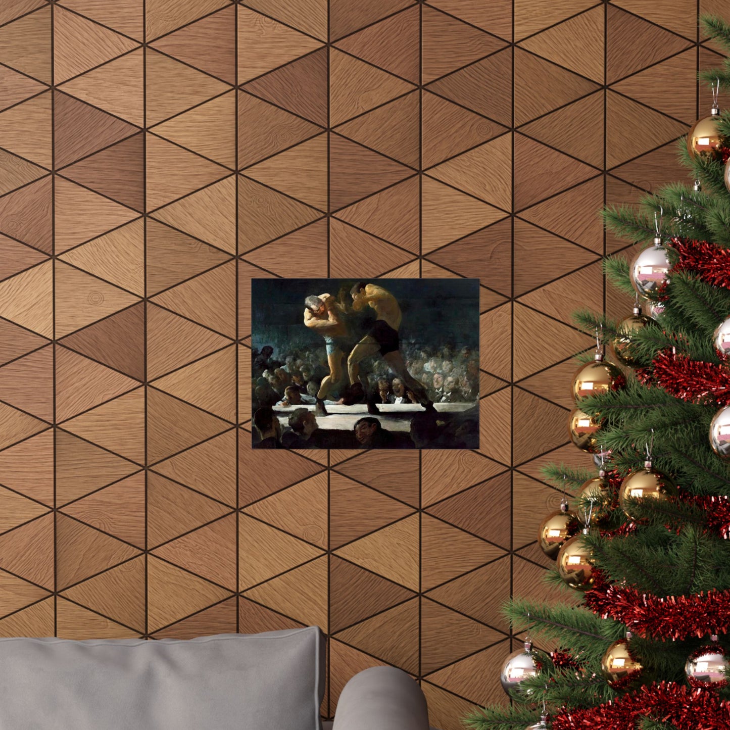 Club Night by George Wesley Bellows 1907 Boxing Art Print - Dynamic Gym and Sports Wall Decor - Perfect Gift for Boxing Enthusiasts