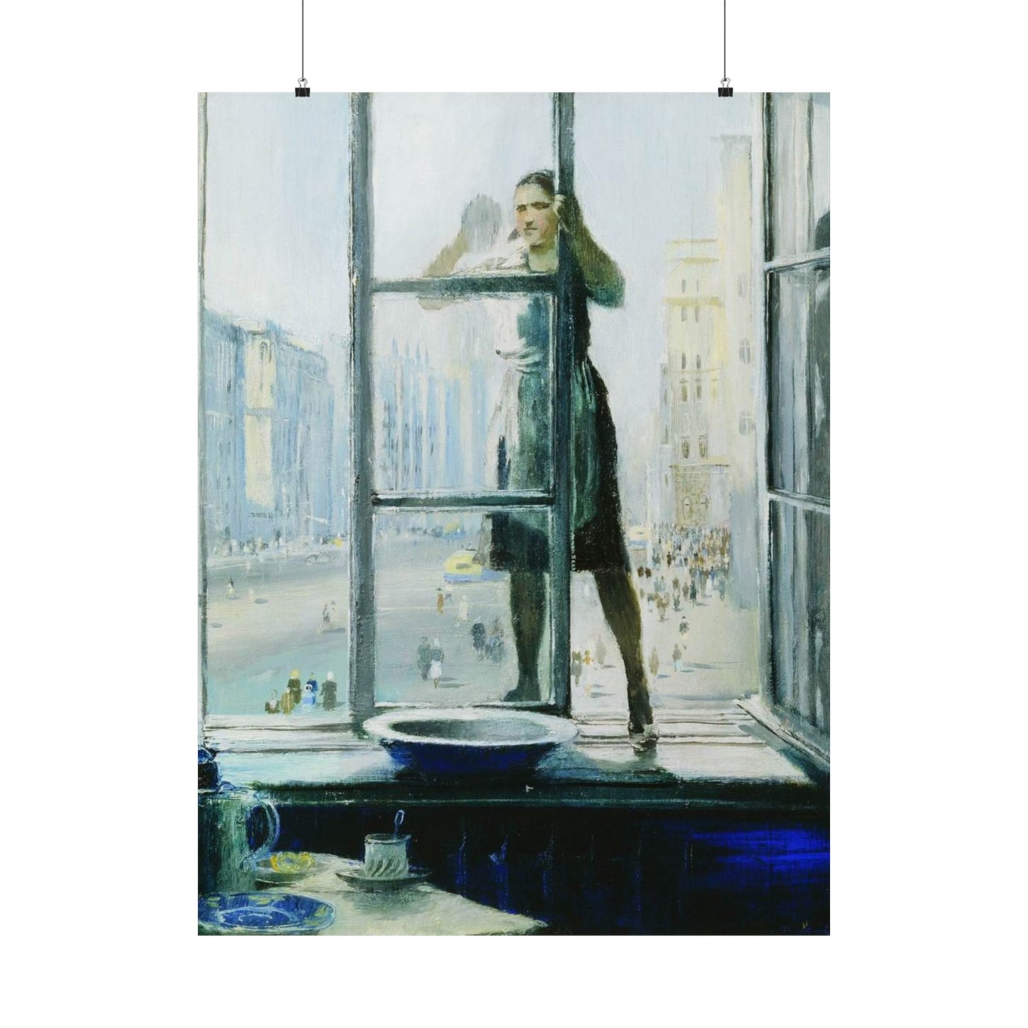 Spring Window by Yuri Pimenov Soviet Art Print Cultural Masterpiece Wall Decor Poster - Available in Large Sizes