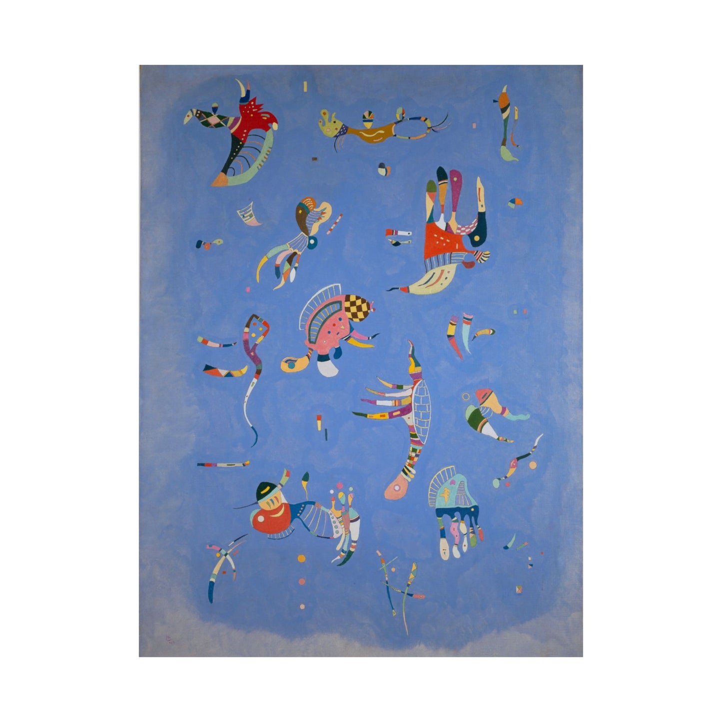 Blue Sky by Wassily Kandinsky Art Print, Abstract Poster, Modern Home Decor