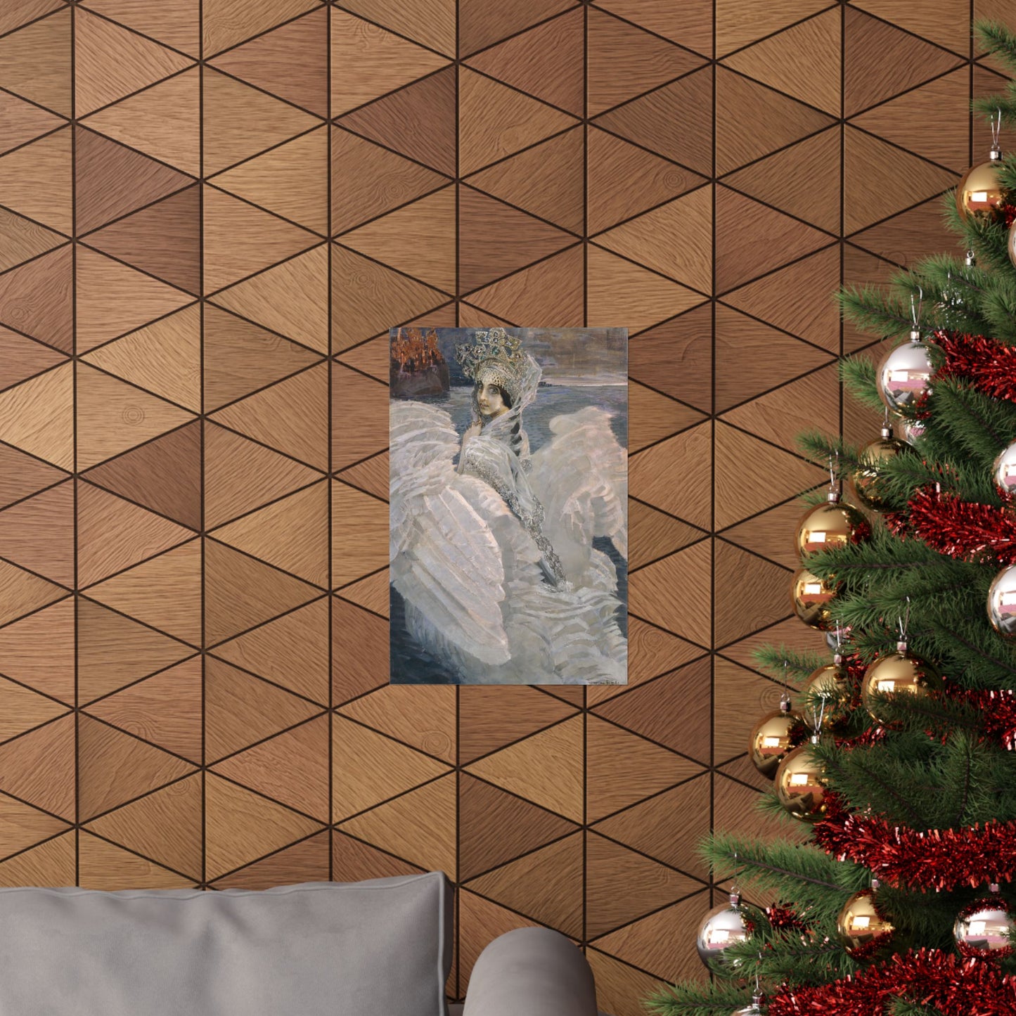 Swan Princess Fine Art Print by Mikhail Vrubel - Enchanting Mythical Artwork - Home Decor - Russian Art Nouveau Poster