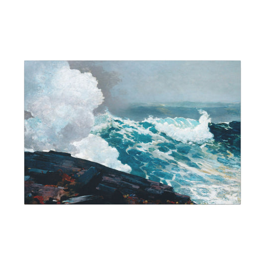 Winslow Homer Northeaster Canvas Print, Majestic Sea Waves Art, Eco Friendly Wall Decor, Perfect Gift Idea