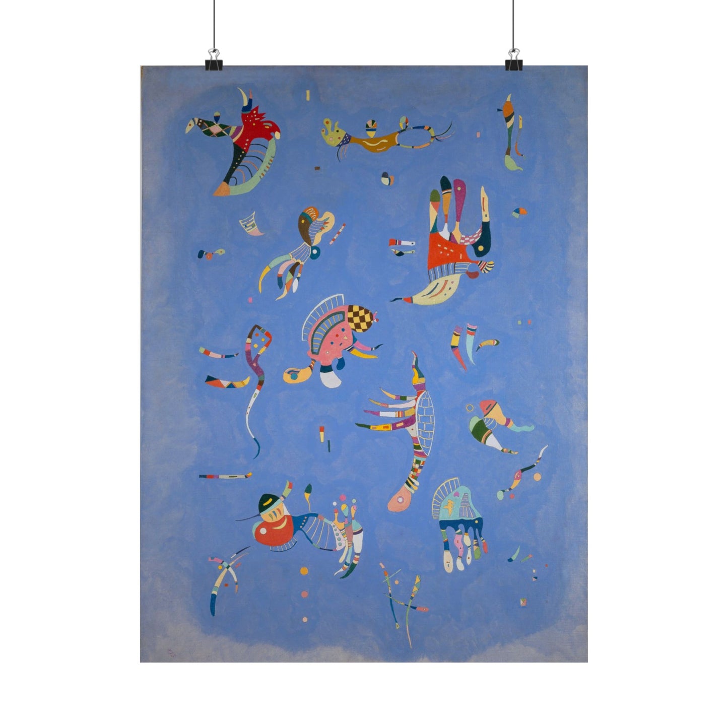 Blue Sky by Wassily Kandinsky Art Print, Abstract Poster, Modern Home Decor