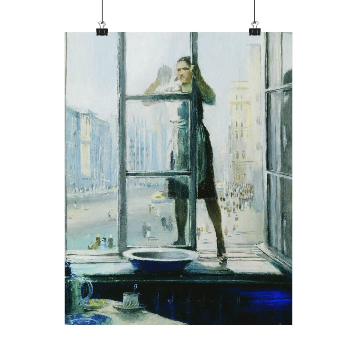 Spring Window by Yuri Pimenov Soviet Art Print Cultural Masterpiece Wall Decor Poster - Available in Large Sizes