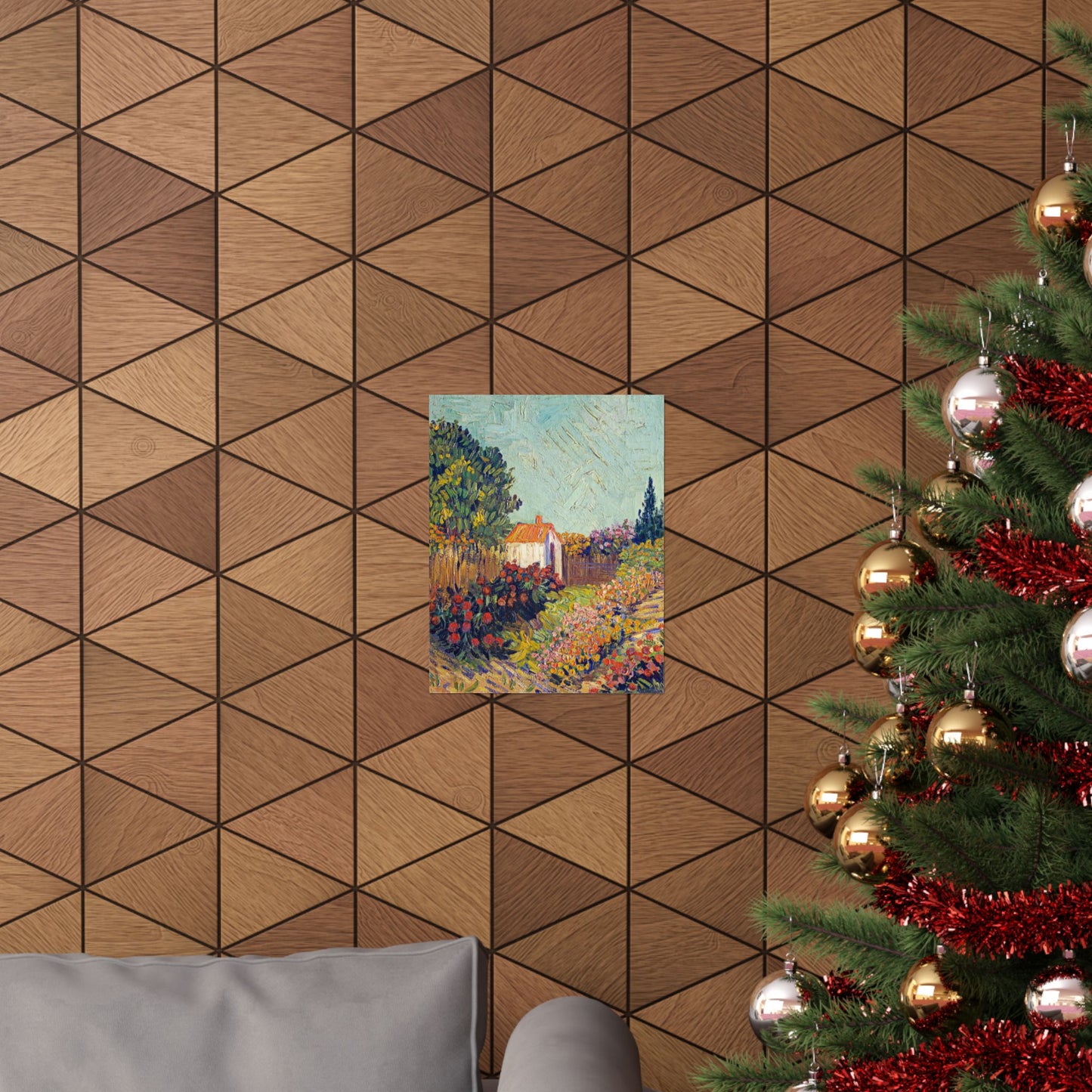 Vincent van Gogh Garden Landscape Print , Vibrant Flower Art Poster, Inspiring Home Decor Gift