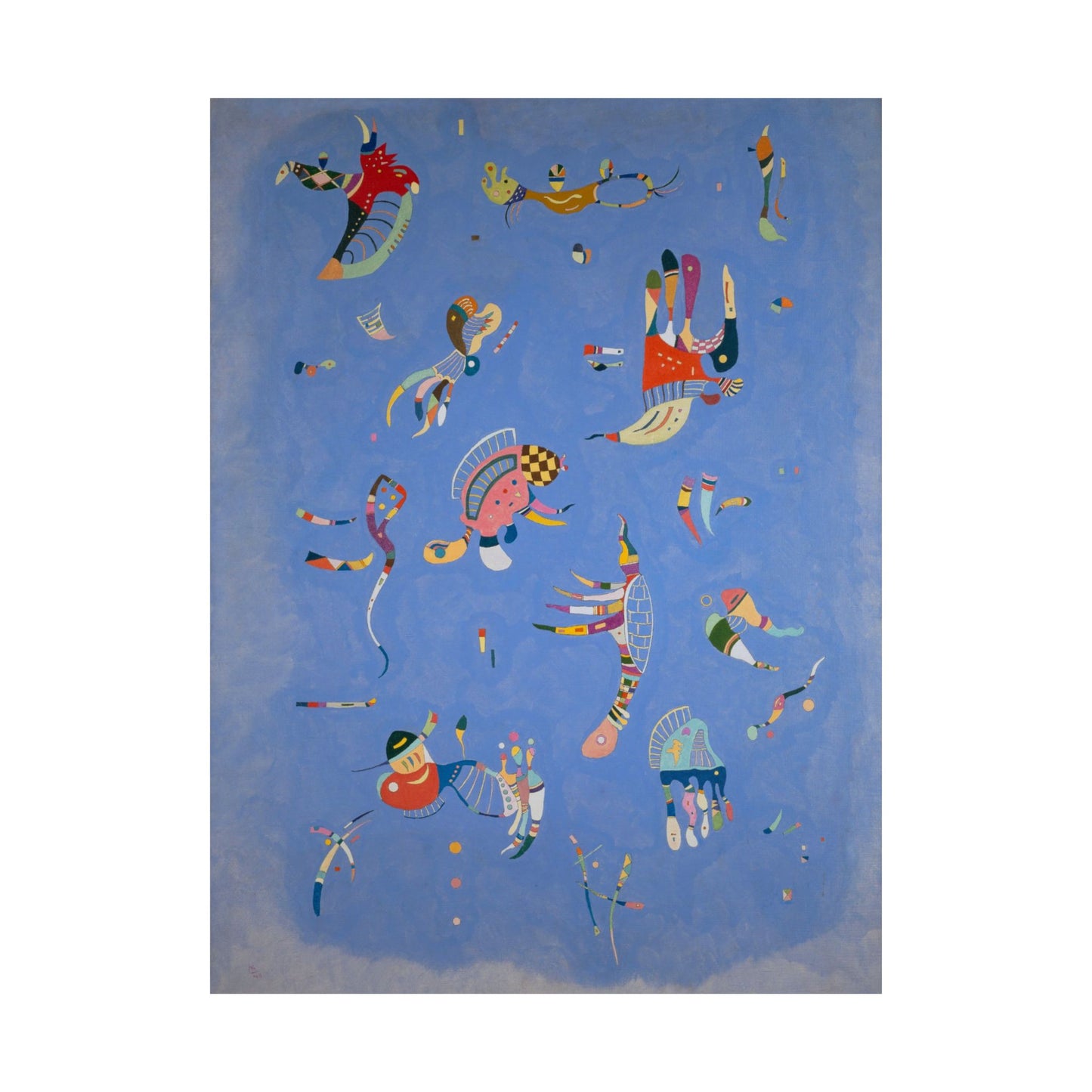 Blue Sky by Wassily Kandinsky Art Print, Abstract Poster, Modern Home Decor