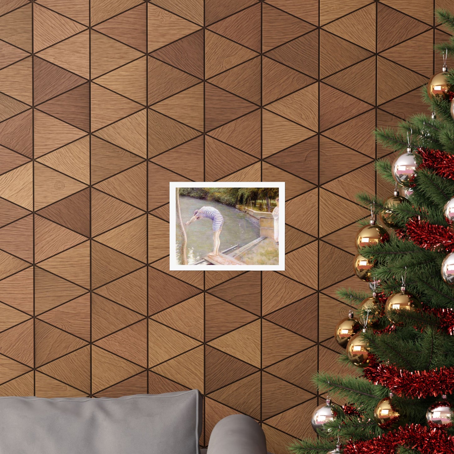 Gustave Caillebotte The Bather Print, Classic Impressionist Art Poster, Elegant Home and Office Wall Decor