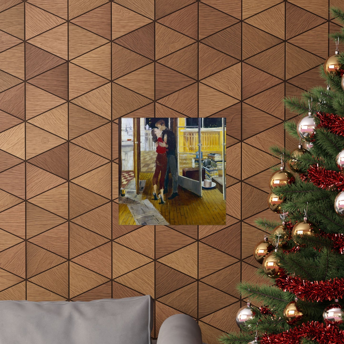 Yuri Pimenov's Lyrical Housewarming 1965 Print - Romantic Soviet Art - Ideal Wedding, Valentines Gift for Couples