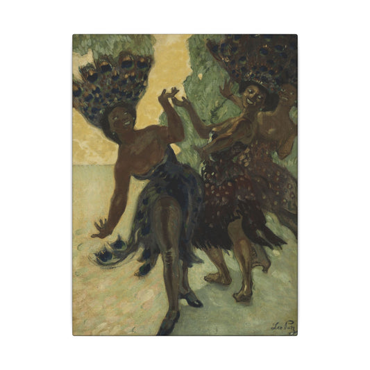 Dancers by Leo Putz Canvas Print, Art Nouveau, Tyrolean German Painter, Wall Art, Rare Find Gift