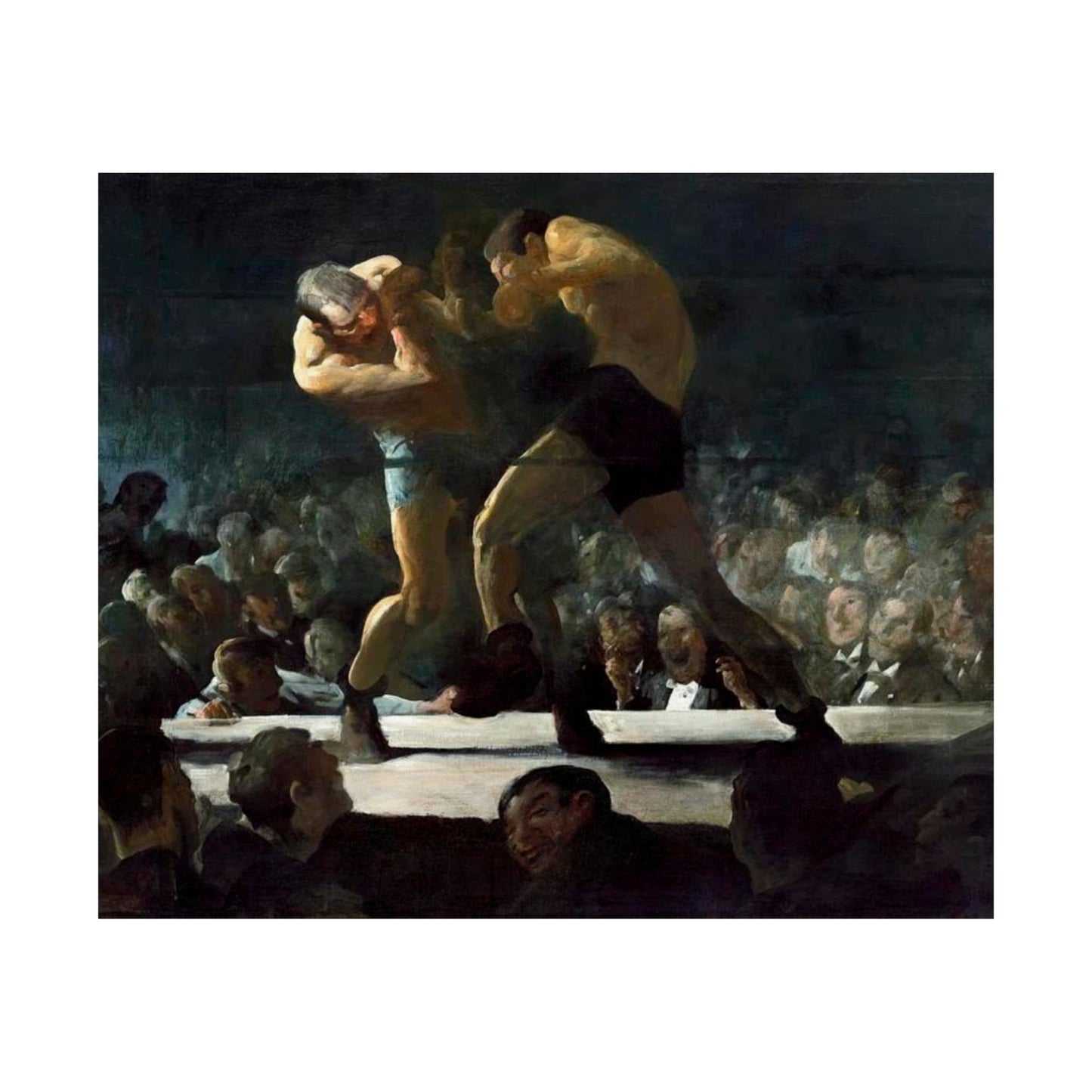 Club Night by George Wesley Bellows 1907 Boxing Art Print - Dynamic Gym and Sports Wall Decor - Perfect Gift for Boxing Enthusiasts