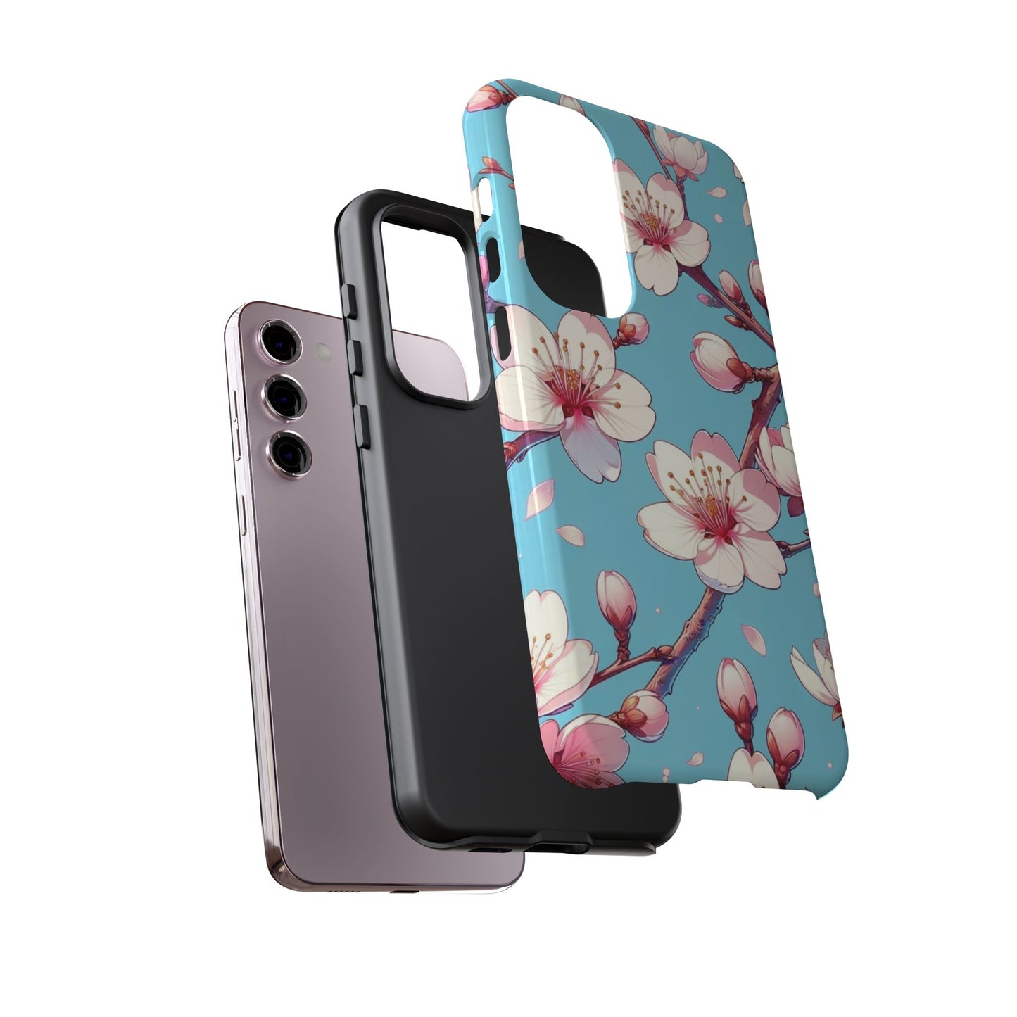 Anime Phone Case, Sakura Blossom Tough Case, Friend Gift, Japanese Culture, Protective Cover, Anime Lover Gift
