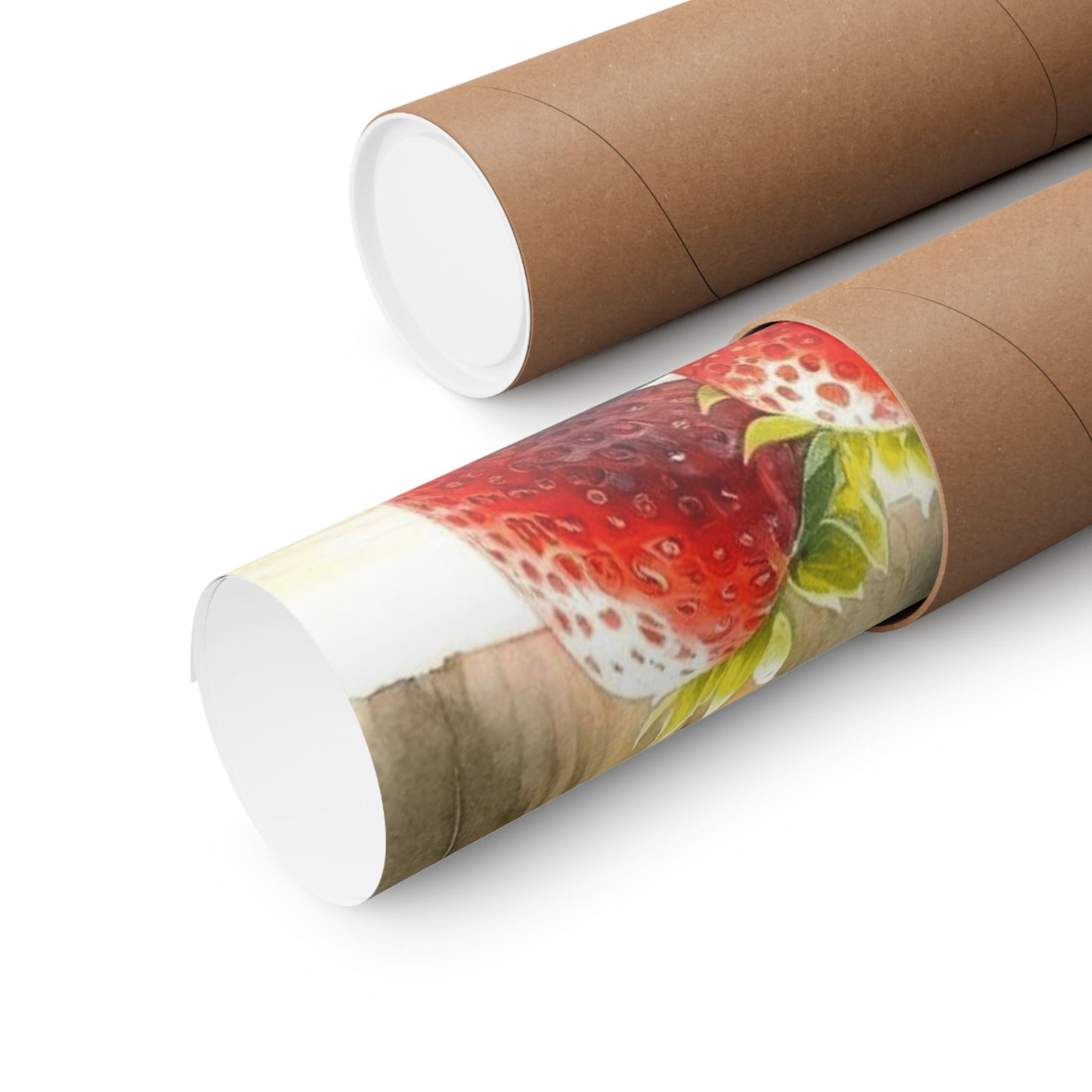 Juicy Strawberries Watercolor Print, Summer Kitchen Wall Art, Vibrant Fruit Basket Poster, Perfect Home Decor