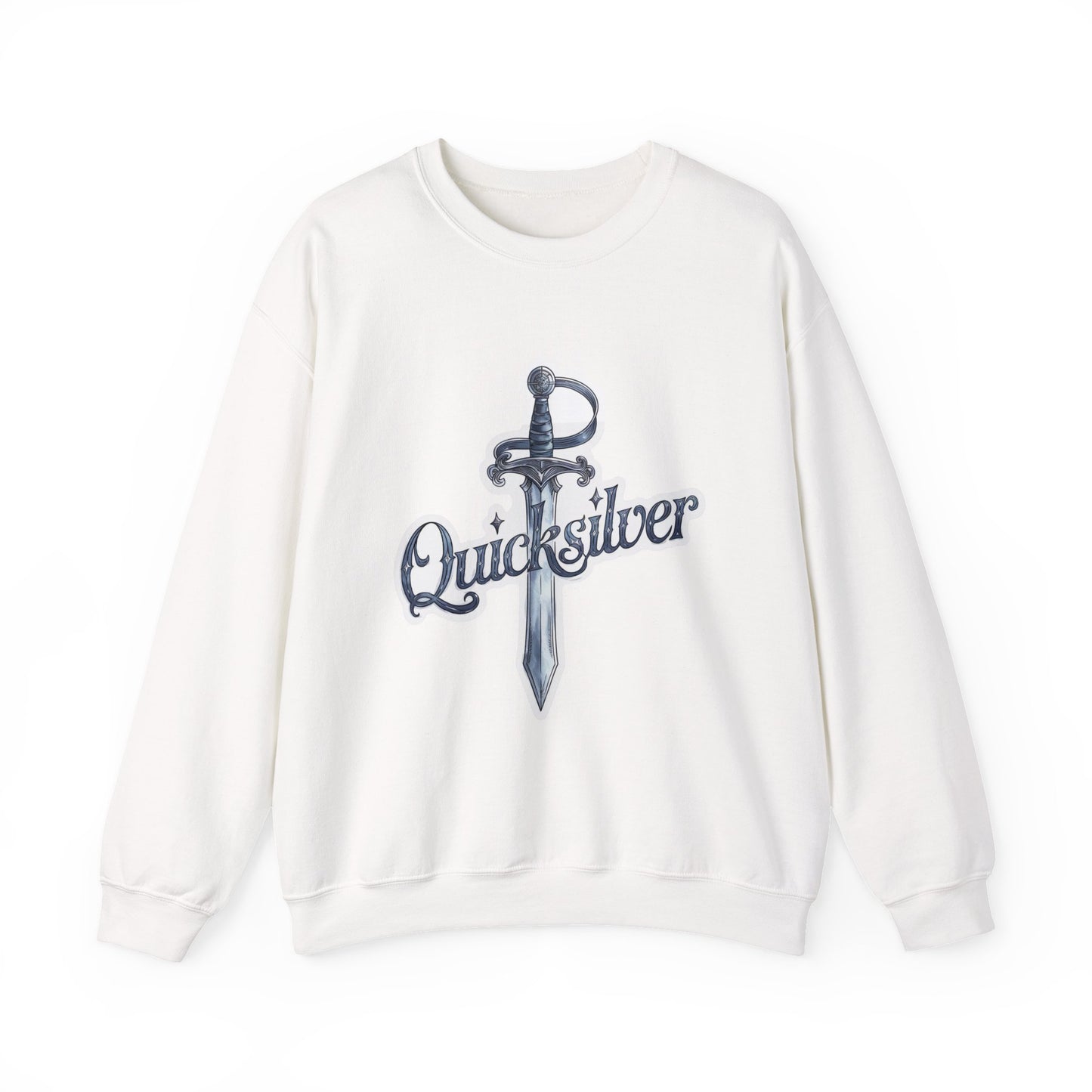Quicksilver Sword Sweatshirt - Watercolor Book-Inspired Unisex Crewneck - Fae & Alchemy Gift for Book Lovers