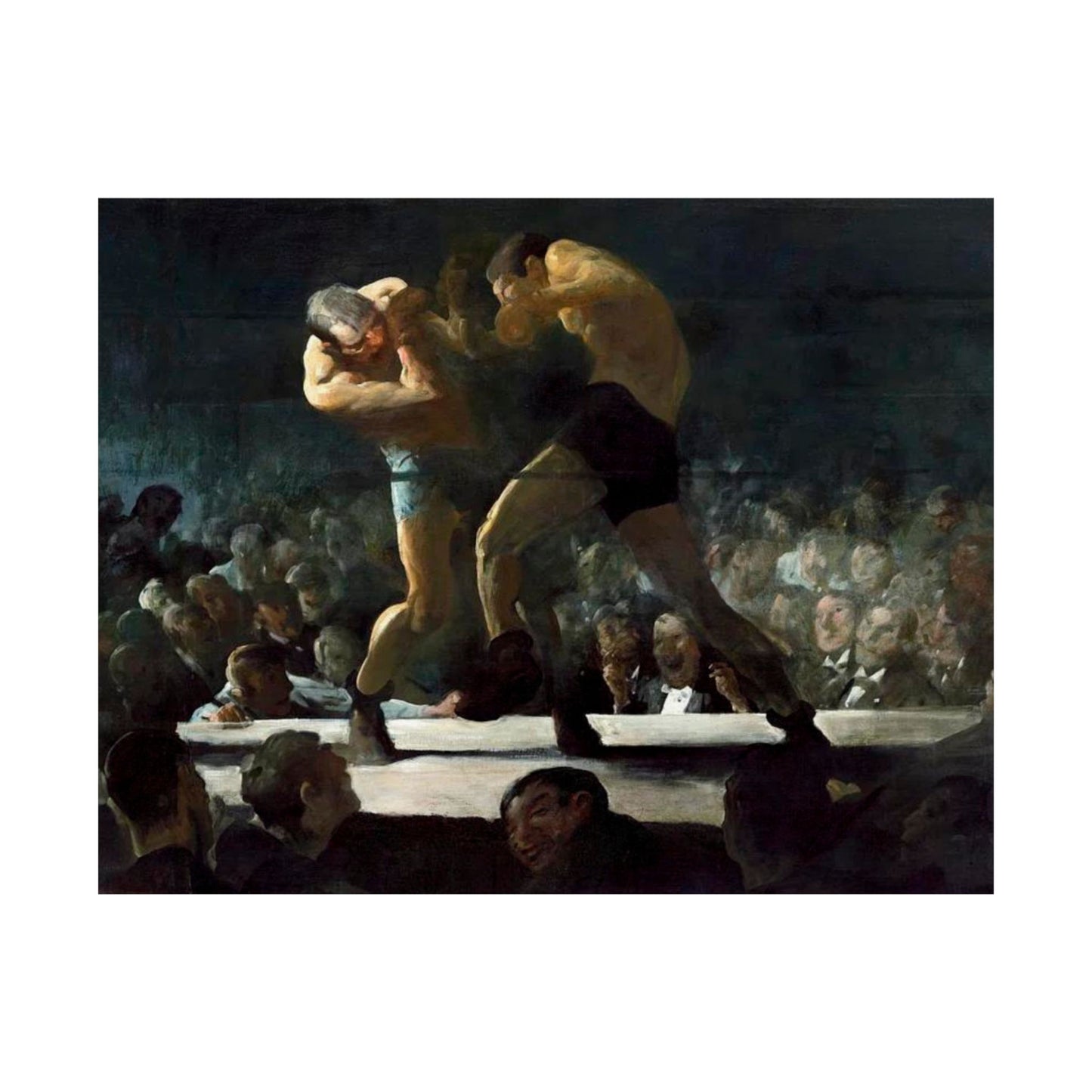 Club Night by George Wesley Bellows 1907 Boxing Art Print - Dynamic Gym and Sports Wall Decor - Perfect Gift for Boxing Enthusiasts