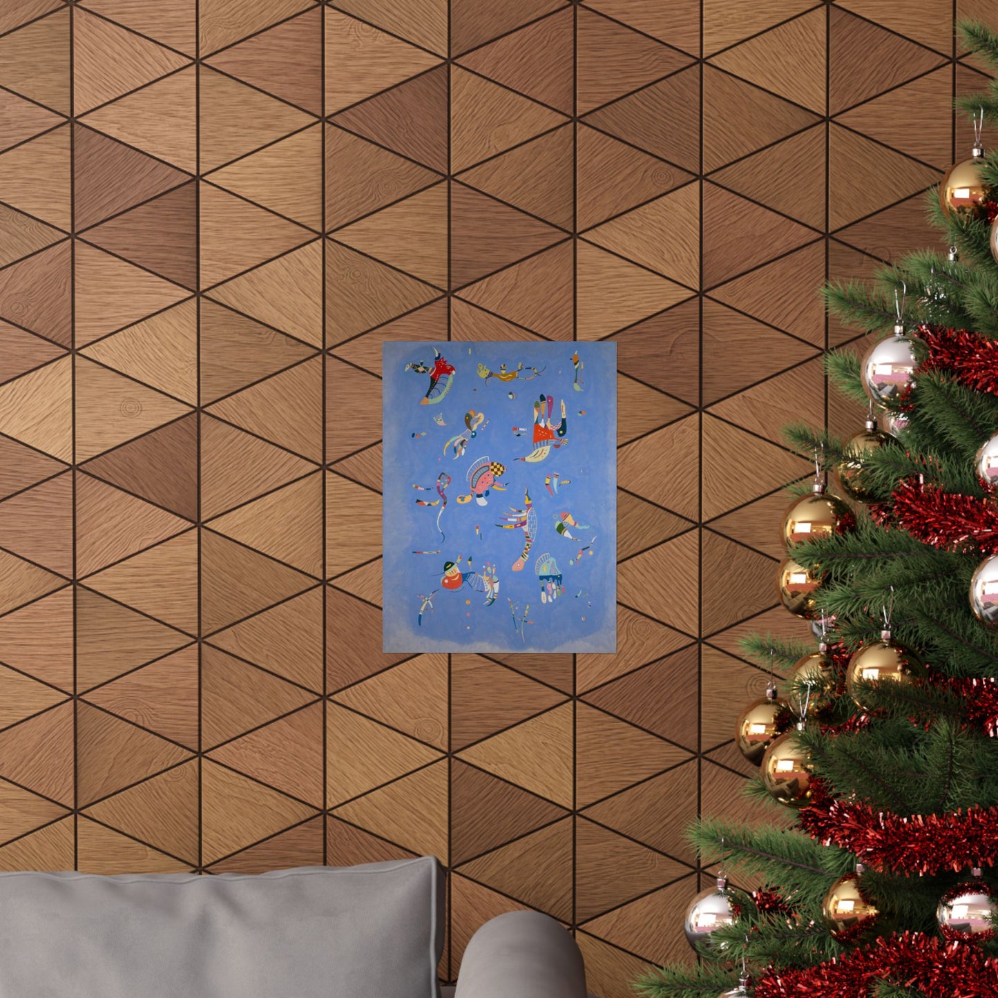 Blue Sky by Wassily Kandinsky Art Print, Abstract Poster, Modern Home Decor