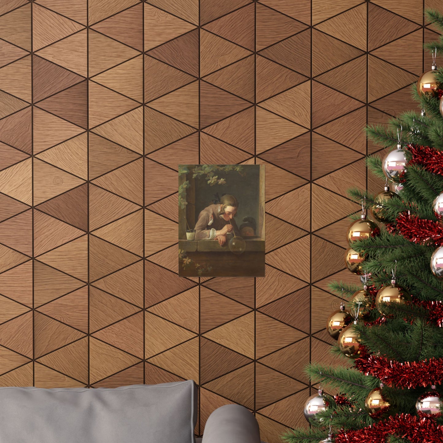 Rococo Art Print, Jean Simeon Chardin's Soap Bubbles Matte Poster, Perfect for Home Decor