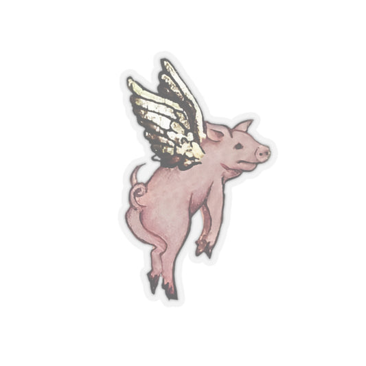 Medieval Pig Sticker, Mystical Art Decal for Laptop, Water Bottle, Unique Gift, Cool Adhesive