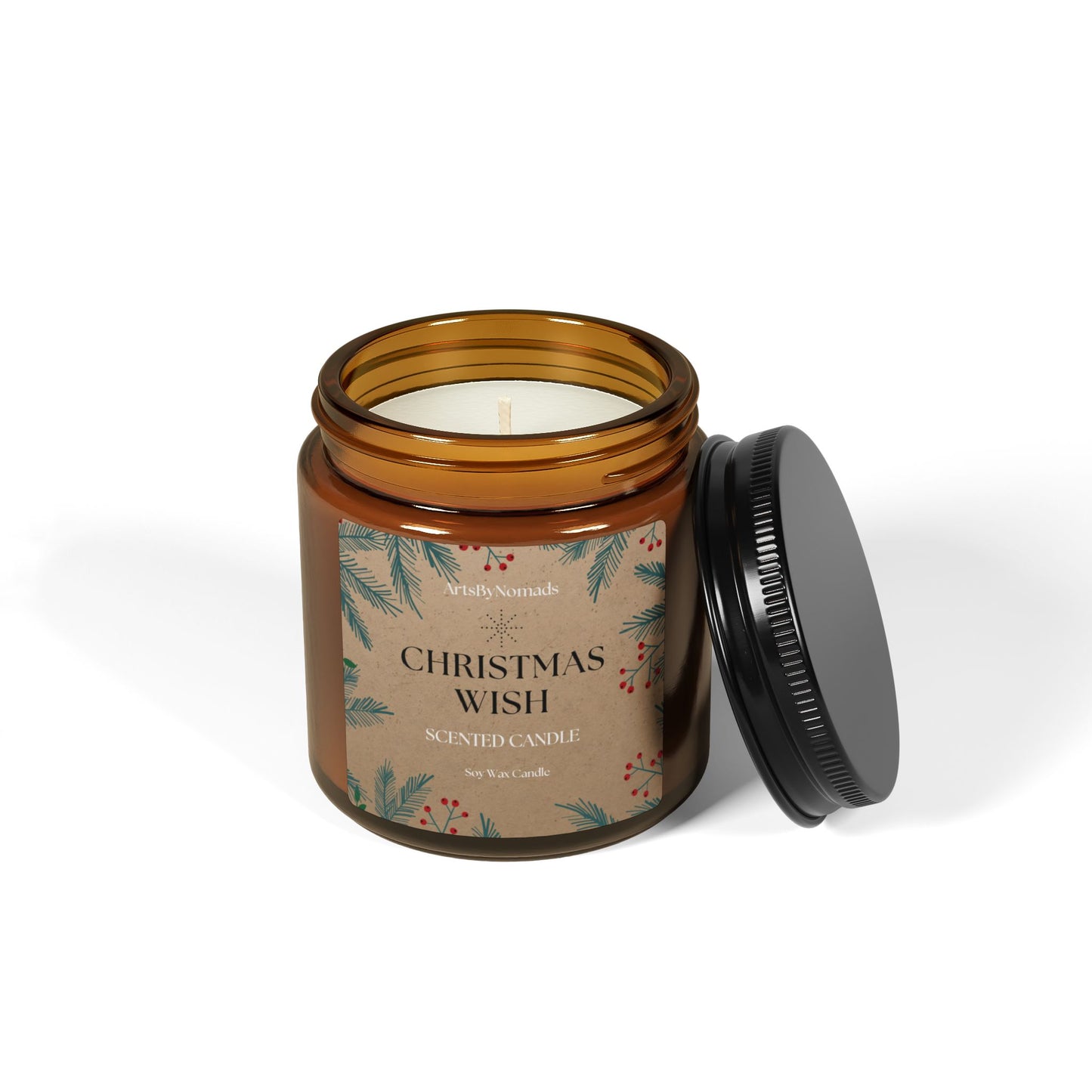 Soy Candle, Christmas Wish Gift for Friends and Family, Eco-Friendly Home Decoration, Light Up Your Wishes