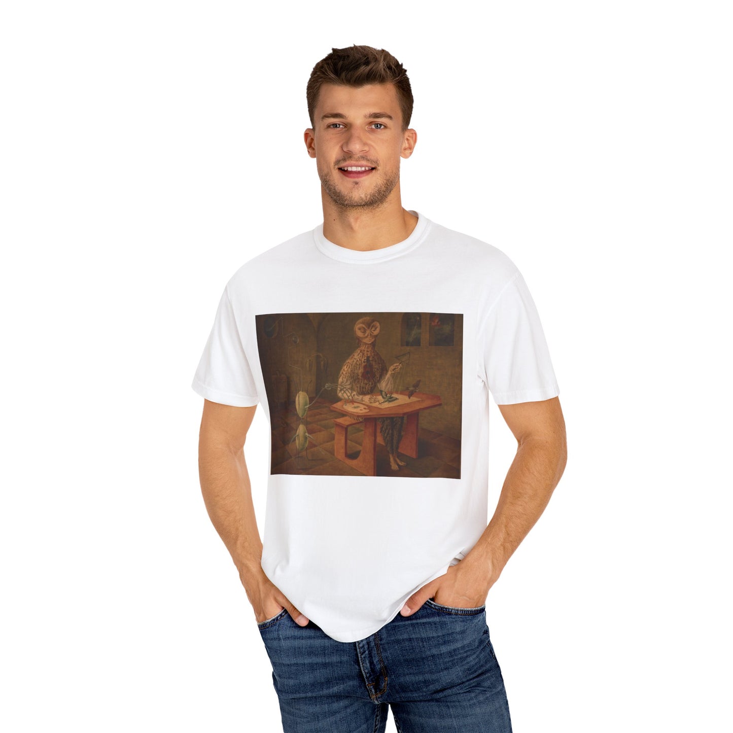 Remedios Varo Creation of the Birds Art Tee - 100% Ring-Spun Cotton - Unisex Soft-Washed T-Shirt