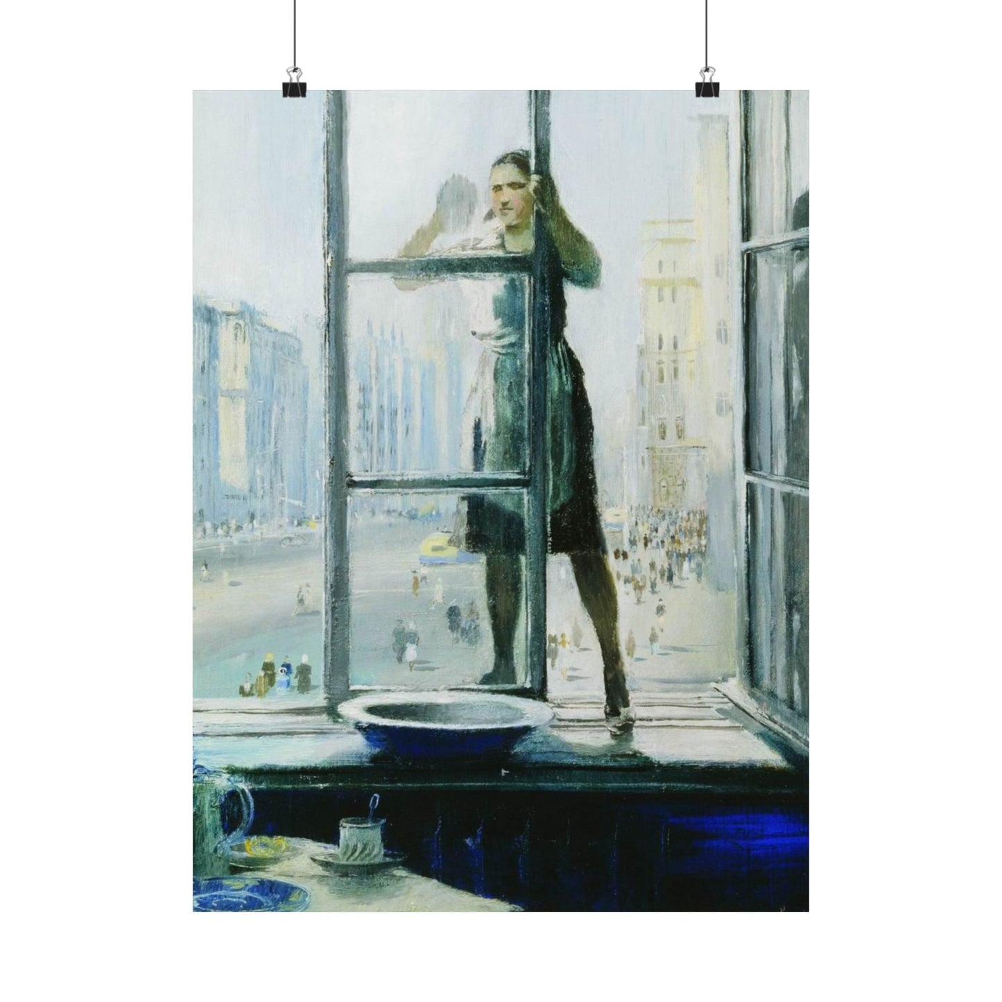 Spring Window by Yuri Pimenov Soviet Art Print Cultural Masterpiece Wall Decor Poster - Available in Large Sizes