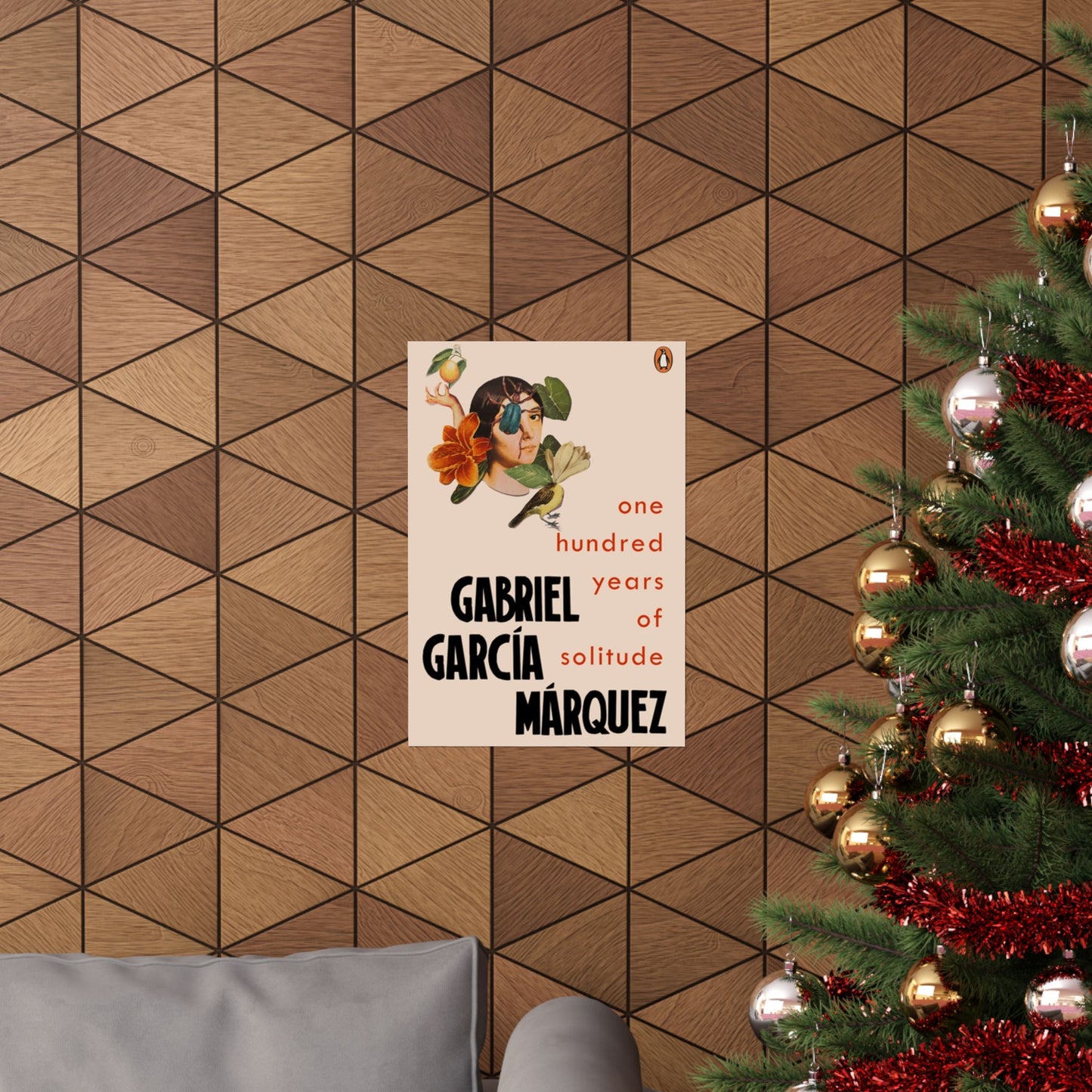 One Hundred Years of Solitude Book Cover Poster, Literary Wall Art for Gabriel Garcia Marquez Fans, Gift for Book Lovers