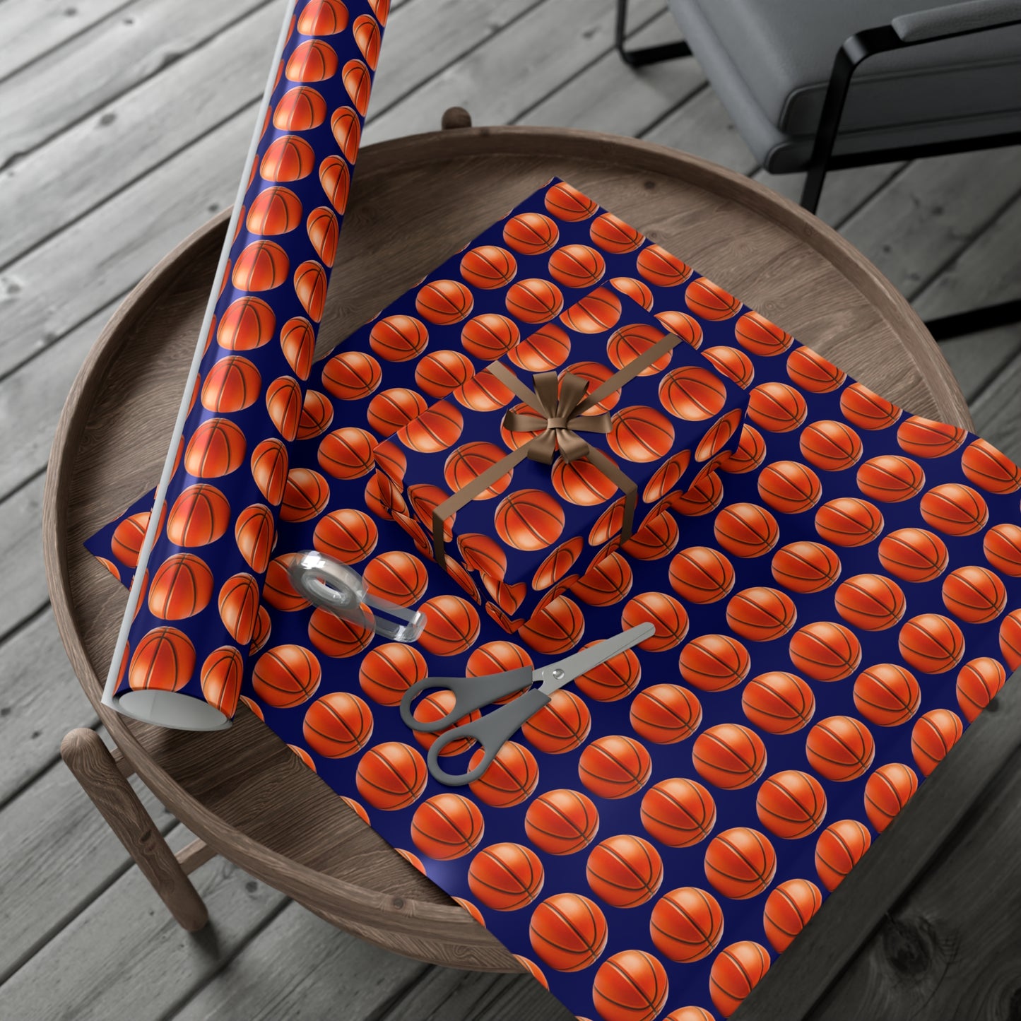 Basketball Wrapping Paper - Navy Blue - Perfect Gift for Him, Boyfriend, basketball fans