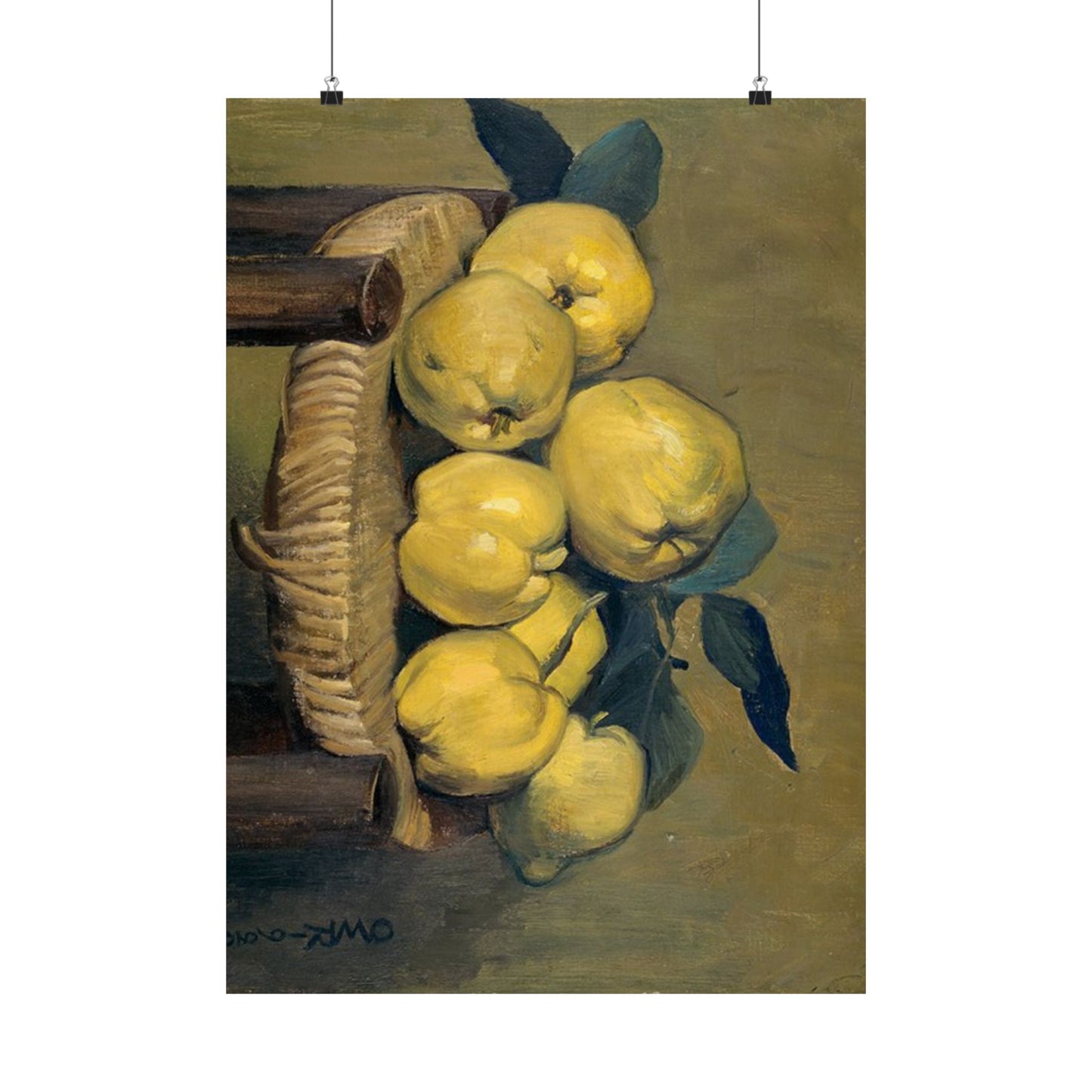 Quinces by Ottilie Wilhelmine Roederstein Art Print - 1929 Masterpiece - High-Quality Reproduction