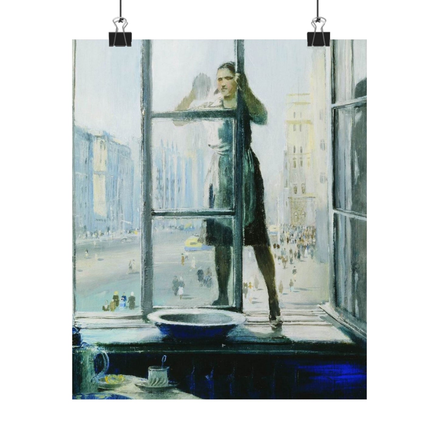 Spring Window by Yuri Pimenov Soviet Art Print Cultural Masterpiece Wall Decor Poster - Available in Large Sizes