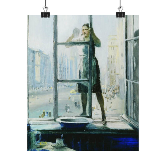 Spring Window by Yuri Pimenov Soviet Art Print Cultural Masterpiece Wall Decor Poster - Available in Large Sizes