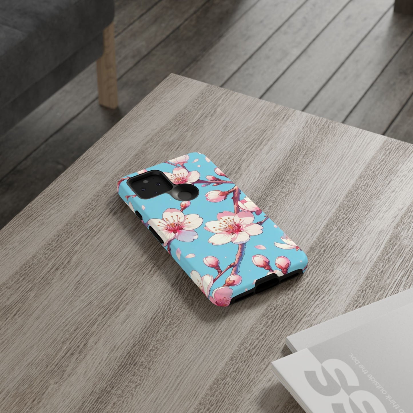 Anime Phone Case, Sakura Blossom Tough Case, Friend Gift, Japanese Culture, Protective Cover, Anime Lover Gift