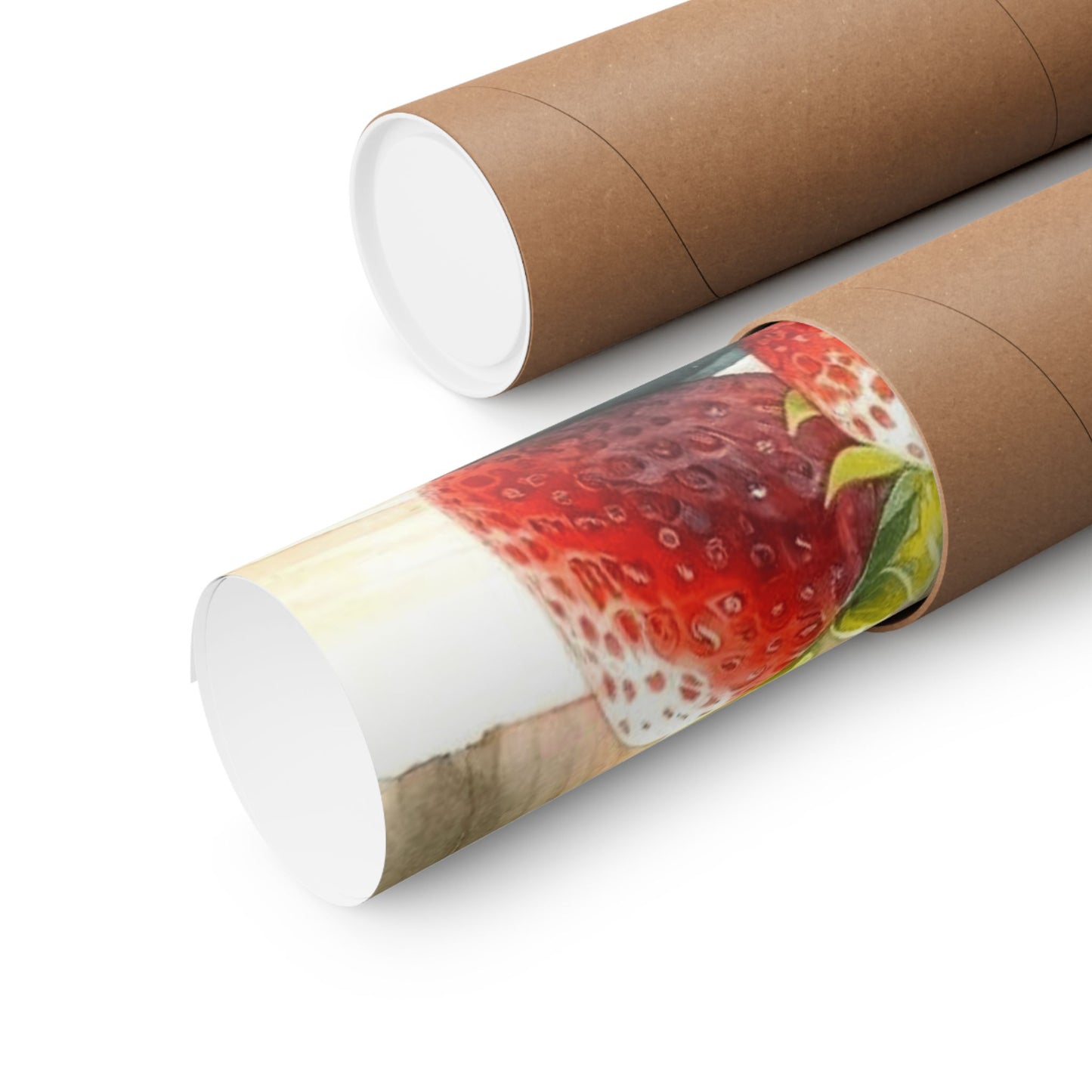 Juicy Strawberries Watercolor Print, Summer Kitchen Wall Art, Vibrant Fruit Basket Poster, Perfect Home Decor