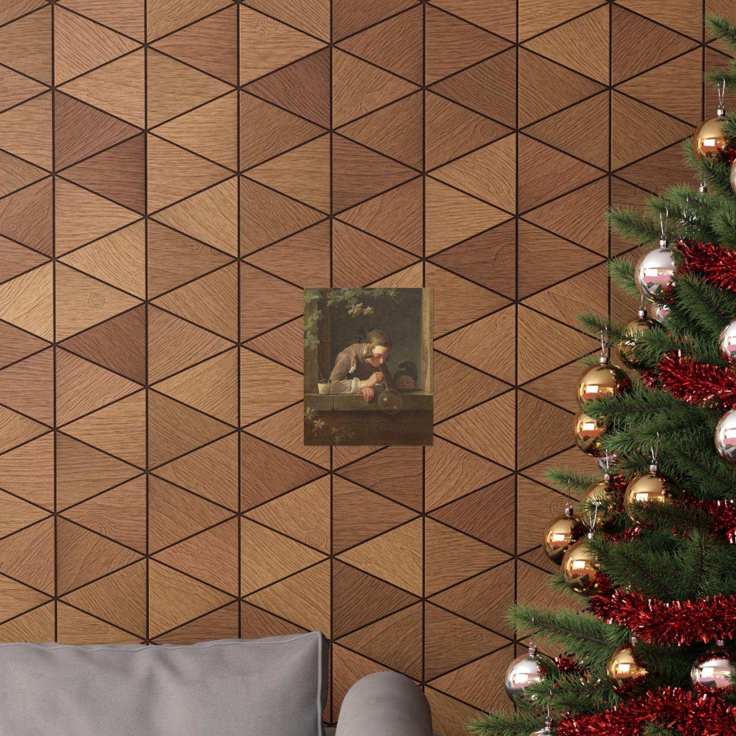 Rococo Art Print, Jean Simeon Chardin's Soap Bubbles Matte Poster, Perfect for Home Decor