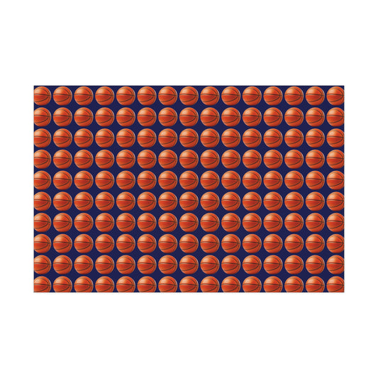 Basketball Wrapping Paper - Navy Blue - Perfect Gift for Him, Boyfriend, basketball fans
