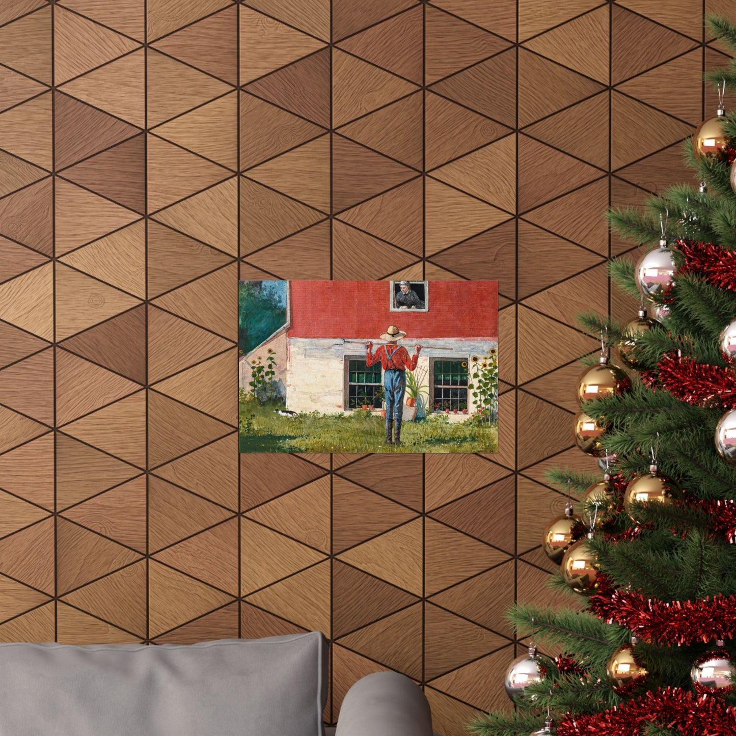 Winslow Homer In the Garden Print, Classic American Fine Art Poster, Ideal Home Decor and Art Lover Gift