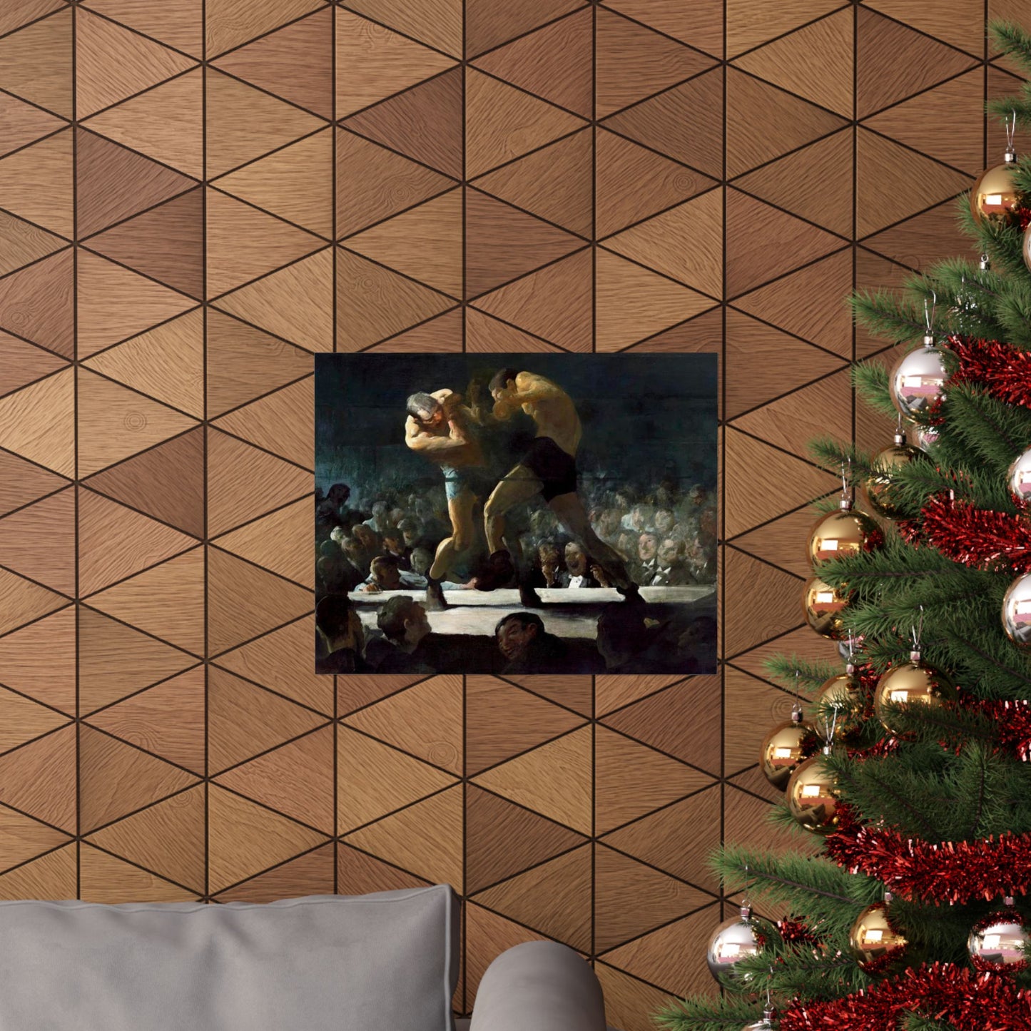 Club Night by George Wesley Bellows 1907 Boxing Art Print - Dynamic Gym and Sports Wall Decor - Perfect Gift for Boxing Enthusiasts