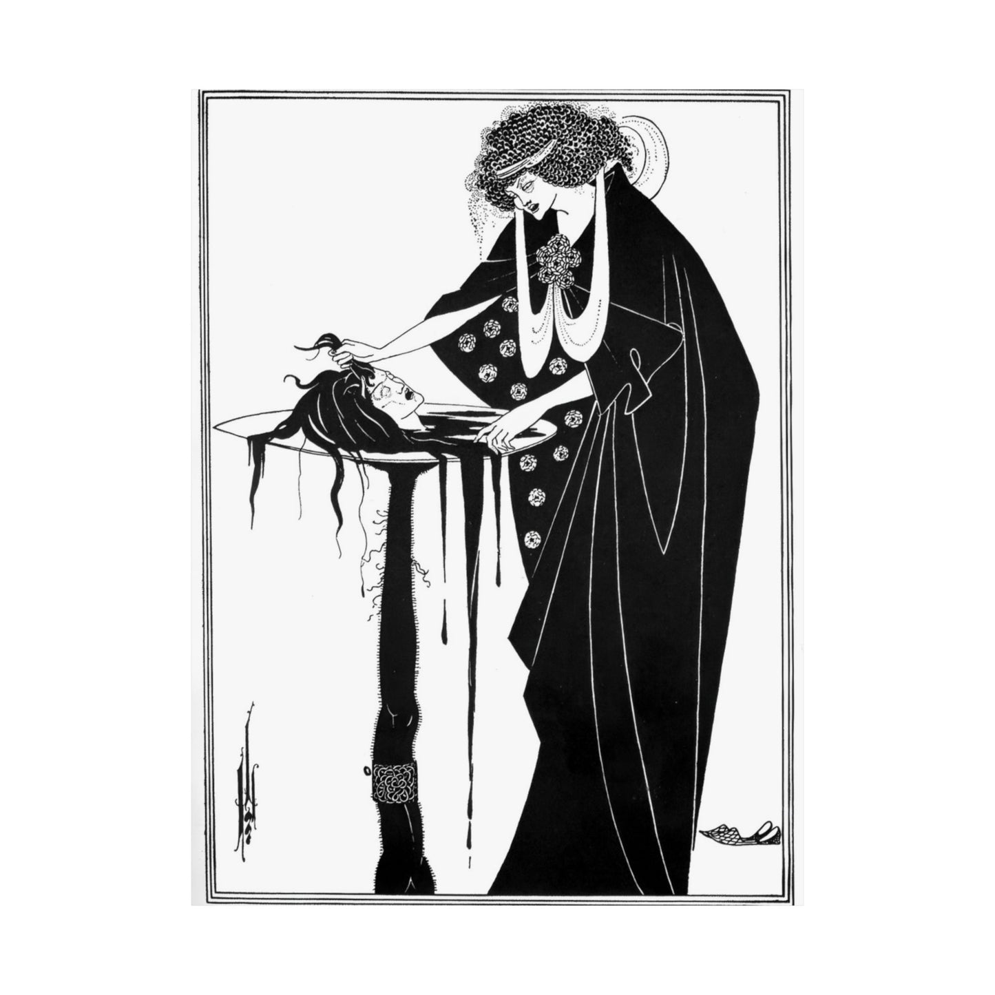 Aubrey Beardsley The Dancer's Reward Print, Art Nouveau Masterpiece, Elegant Matte Poster