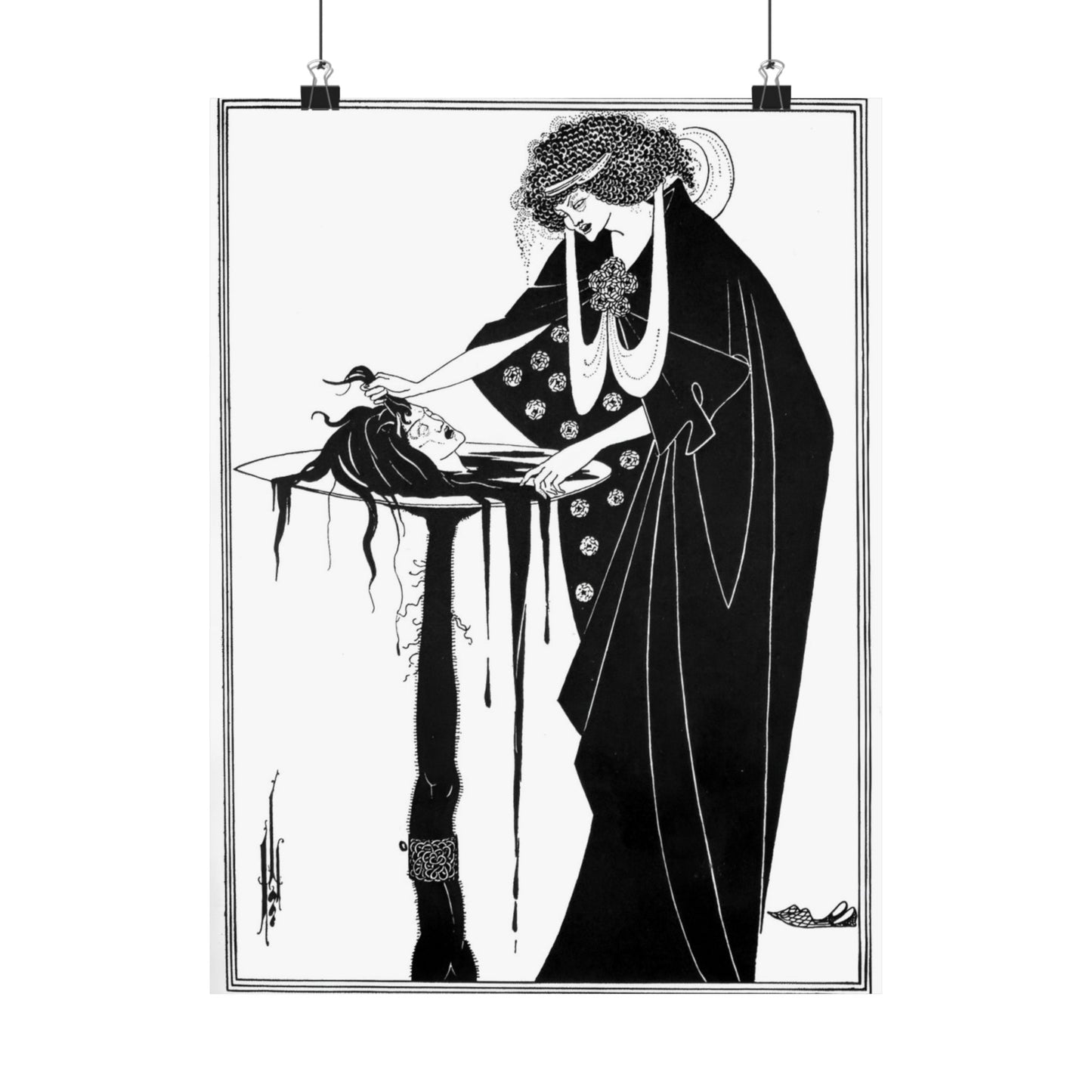 Aubrey Beardsley The Dancer's Reward Print, Art Nouveau Masterpiece, Elegant Matte Poster