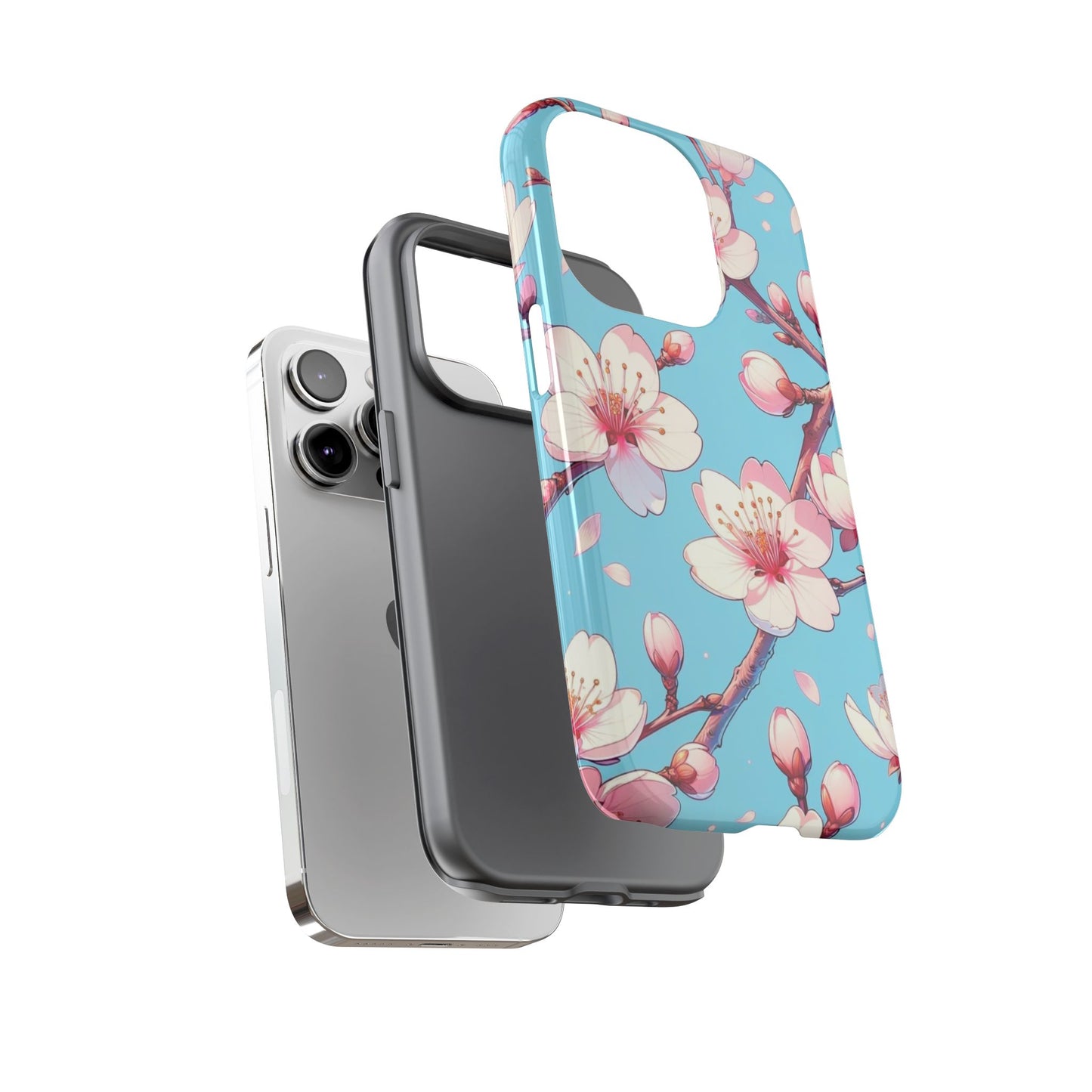 Anime Phone Case, Sakura Blossom Tough Case, Friend Gift, Japanese Culture, Protective Cover, Anime Lover Gift