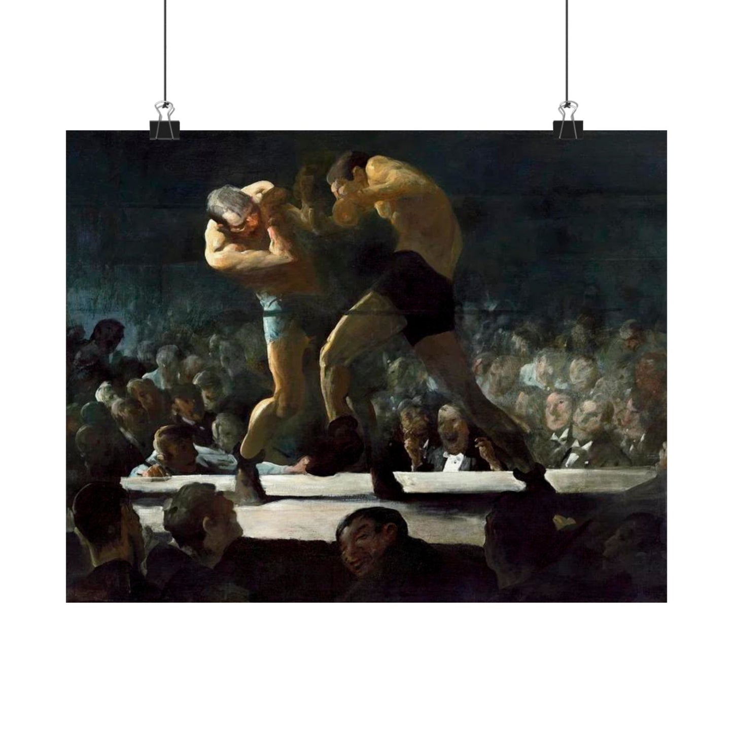 Club Night by George Wesley Bellows 1907 Boxing Art Print - Dynamic Gym and Sports Wall Decor - Perfect Gift for Boxing Enthusiasts