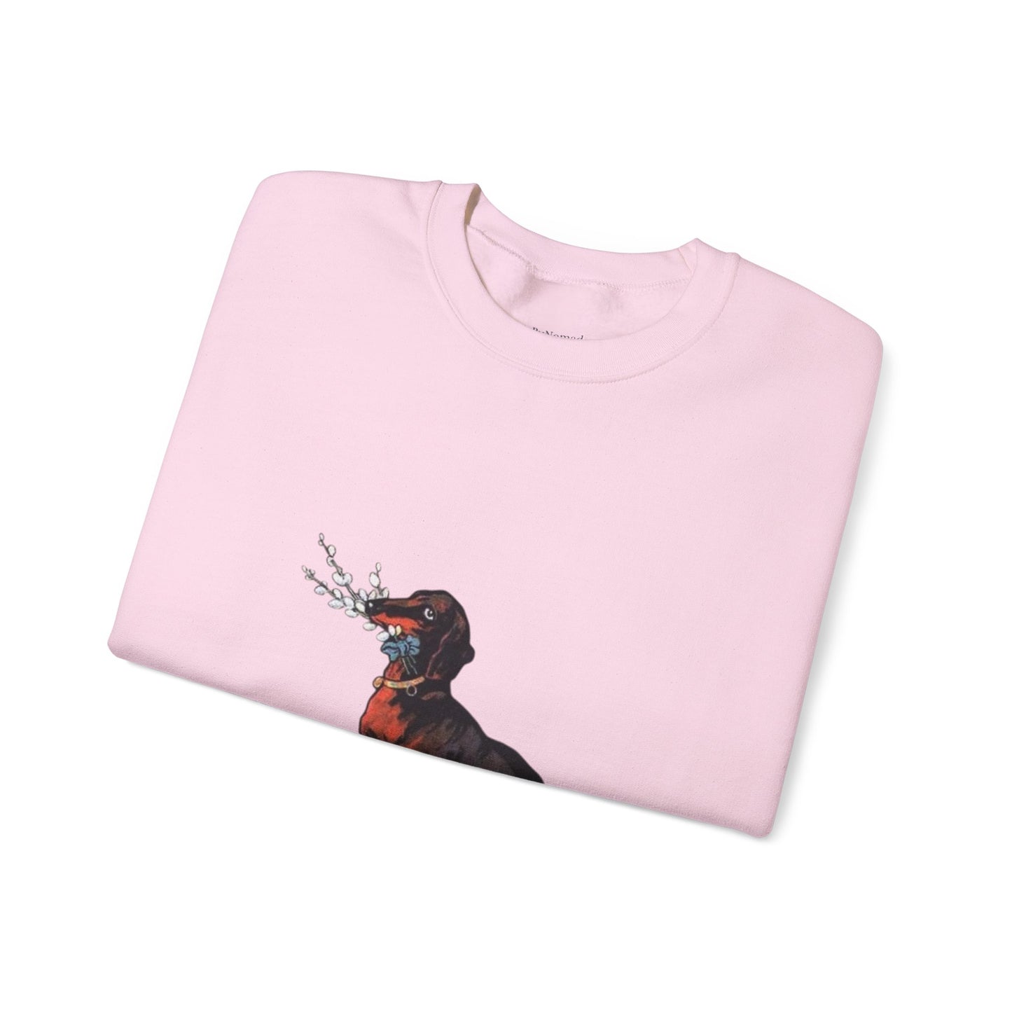 Dachshund Dog Vintage Sweatshirt, Cute & Elegant Unisex Crewneck Jumper, Floral Print, Gift for Dog Lovers, Cozy Winter Fashion, Animal