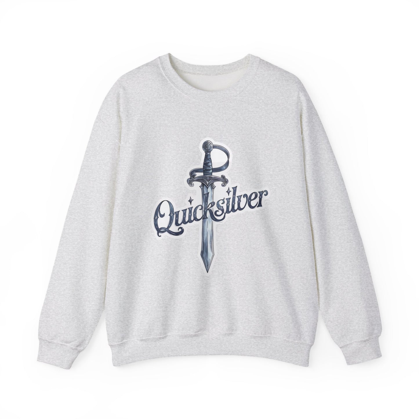 Quicksilver Sword Sweatshirt - Watercolor Book-Inspired Unisex Crewneck - Fae & Alchemy Gift for Book Lovers