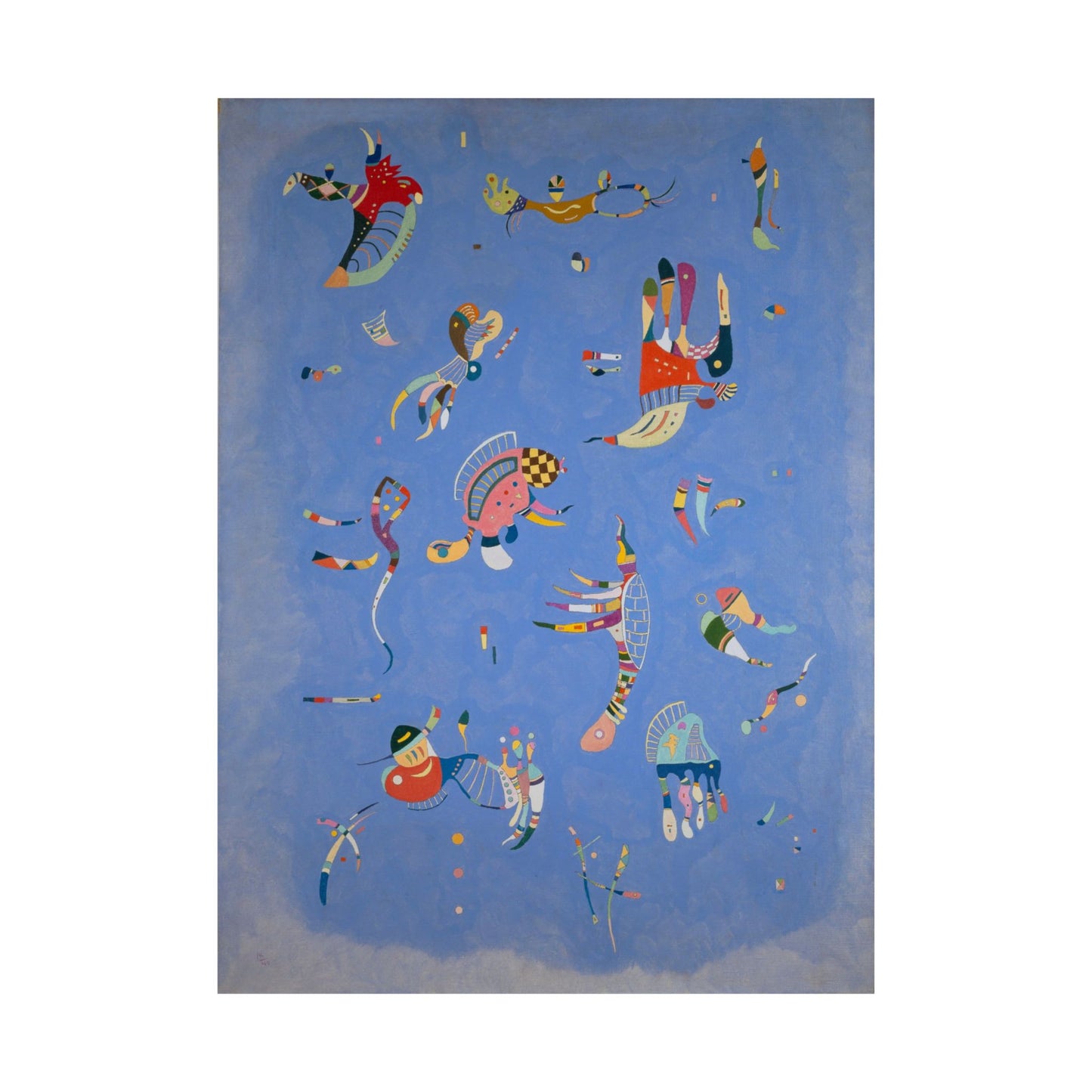 Blue Sky by Wassily Kandinsky Art Print, Abstract Poster, Modern Home Decor