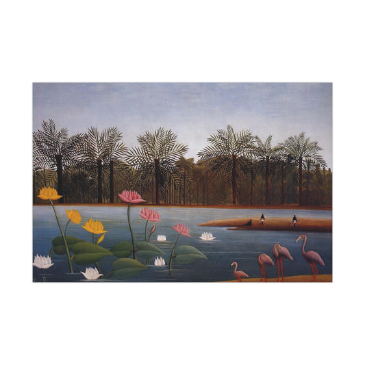 The Flamingoes by Henri Rousseau Wrapping Paper - Artistic and Premium Quality Gift Wrap - Unique & Timeless Design - Eco-Friendly