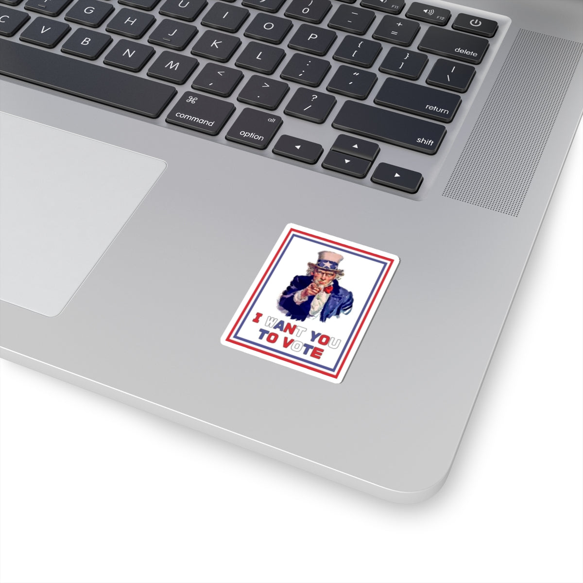 US Election Sticker, Uncle Sam, I Want You to Vote Decal, 2024 Election Campaign, Patriotic Vinyl for Laptops and Water Bottles