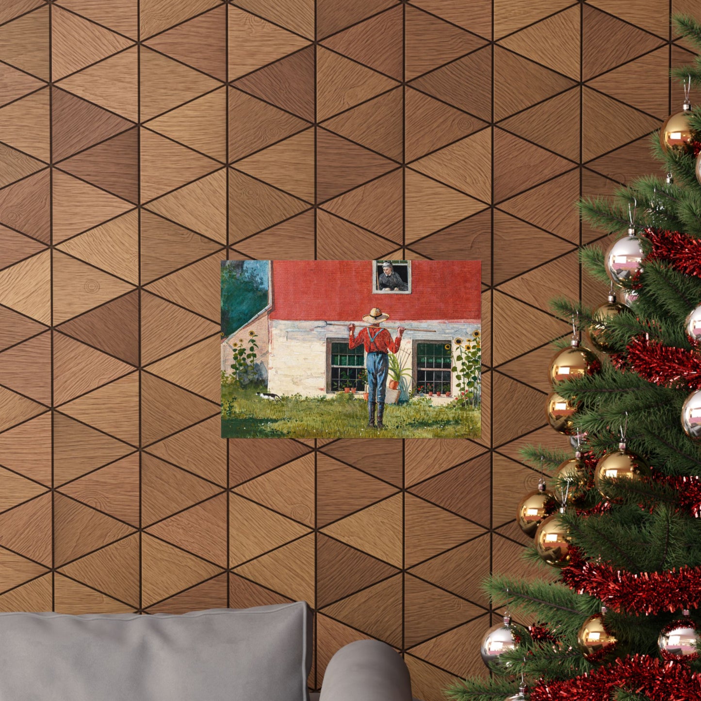 Winslow Homer In the Garden Print, Classic American Fine Art Poster, Ideal Home Decor and Art Lover Gift