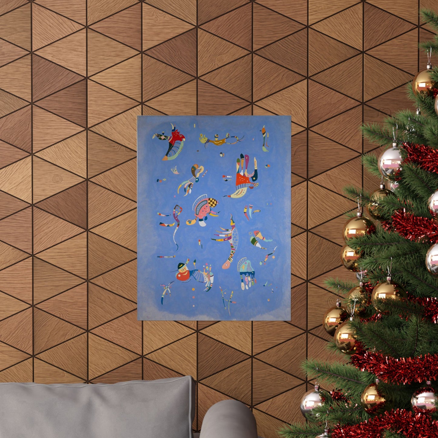 Blue Sky by Wassily Kandinsky Art Print, Abstract Poster, Modern Home Decor