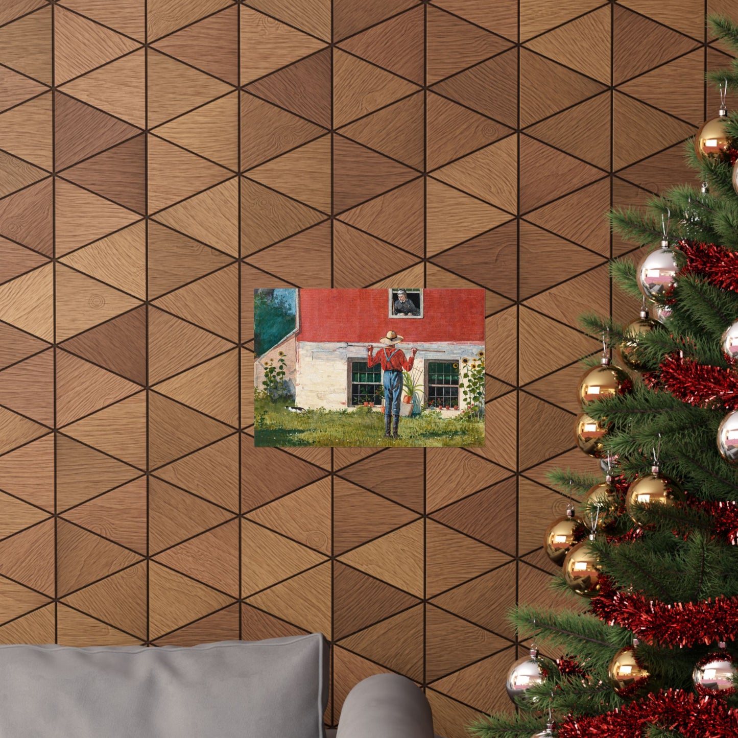 Winslow Homer In the Garden Print, Classic American Fine Art Poster, Ideal Home Decor and Art Lover Gift