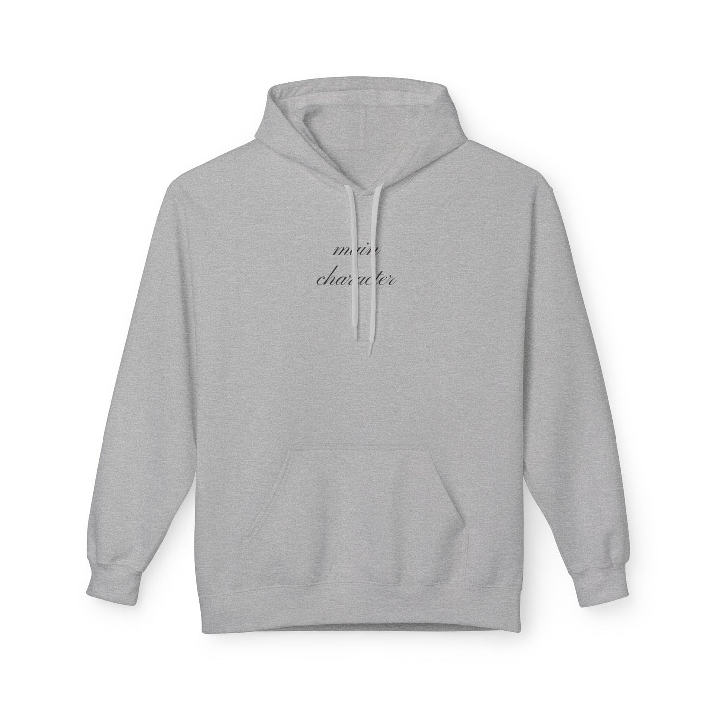 Main Character Hoodie - Elegant Unisex Fleece Hoodie for Teens & Adults - Perfect Gift for Friends and Siblings