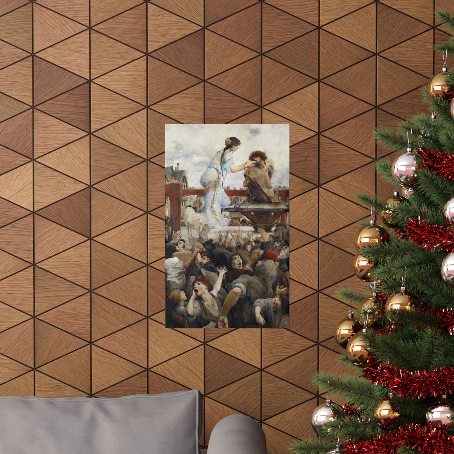 Luc-Olivier Merson's A Tear for a Drop of Water Print - Inspired by The Hunchback of Notre Dame book by Victor Hugo - 1903 Art Poster